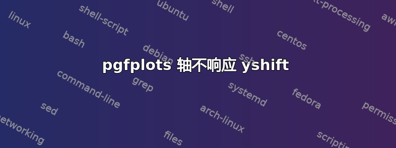 pgfplots 轴不响应 yshift