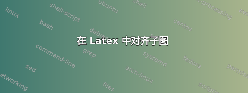 在 Latex 中对齐子图