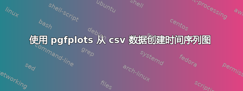 使用 pgfplots 从 csv 数据创建时间序列图