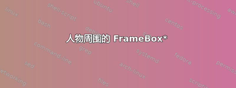 人物周围的 FrameBox*