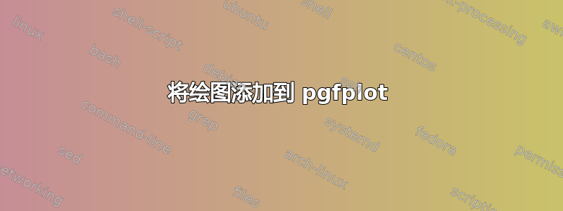 将绘图添加到 pgfplot