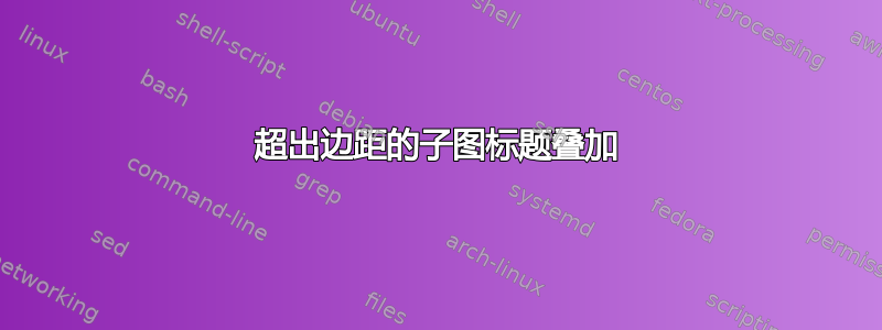 超出边距的子图标题叠加