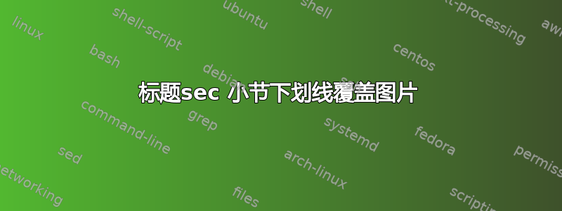 标题sec 小节下划线覆盖图片