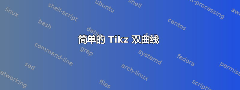 简单的 Tikz 双曲线