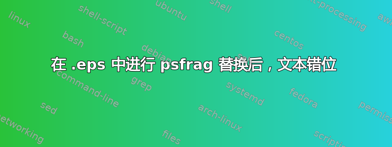 在 .eps 中进行 psfrag 替换后，文本错位