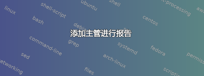 添加主管进行报告