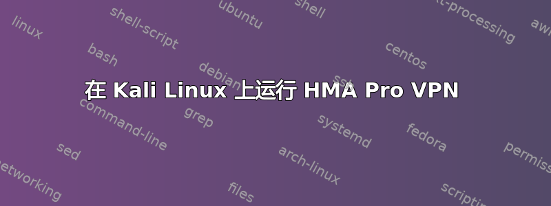 在 Kali Linux 上运行 HMA Pro VPN