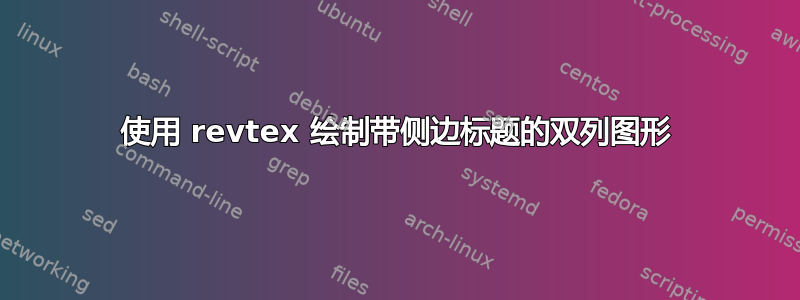 使用 revtex 绘制带侧边标题的双列图形