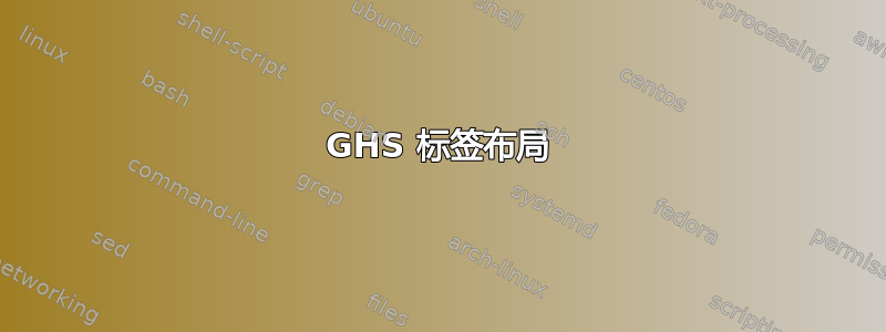 GHS 标签布局
