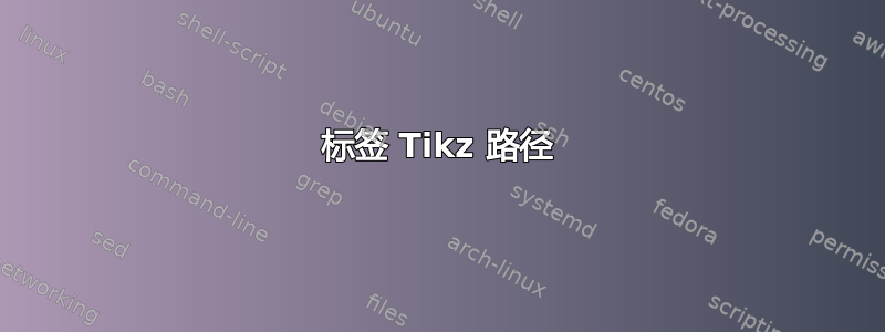 标签 Tikz 路径