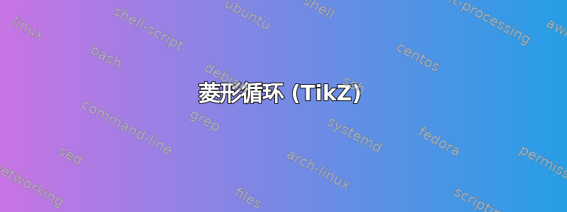 菱形循环 (TikZ)