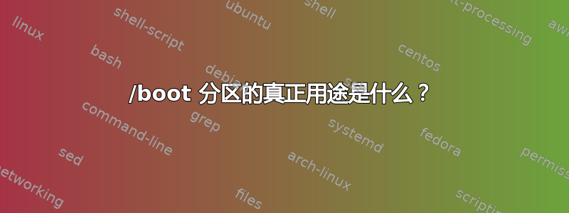 /boot 分区的真正用途是什么？