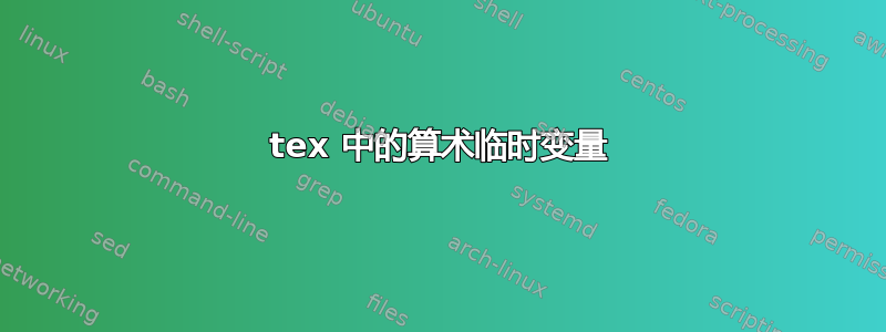 tex 中的算术临时变量