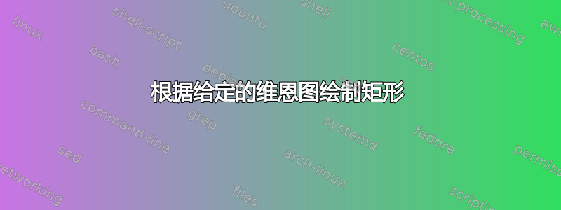 根据给定的维恩图绘制矩形