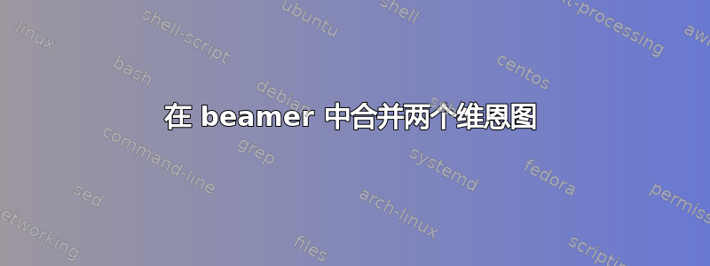 在 beamer 中合并两个维恩图