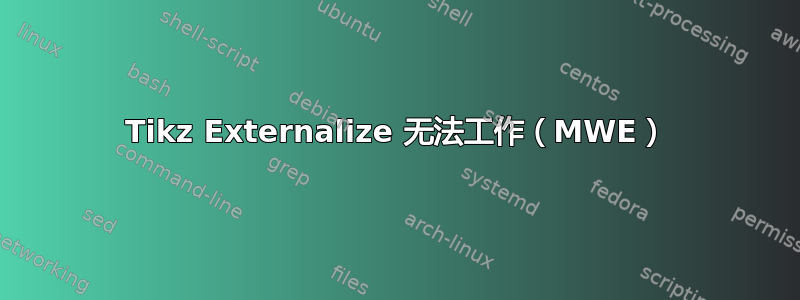 Tikz Externalize 无法工作（MWE）