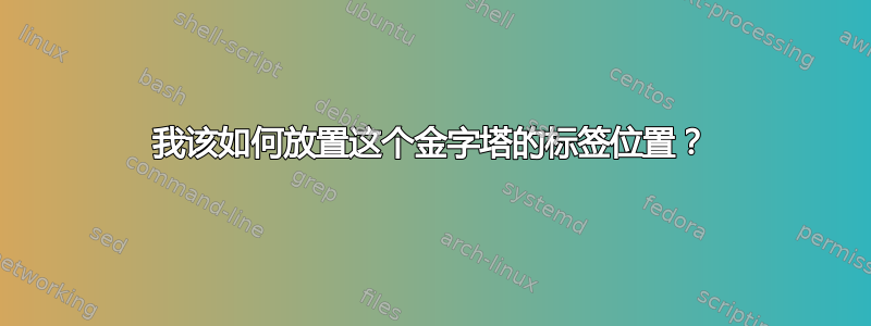 我该如何放置这个金字塔的标签位置？