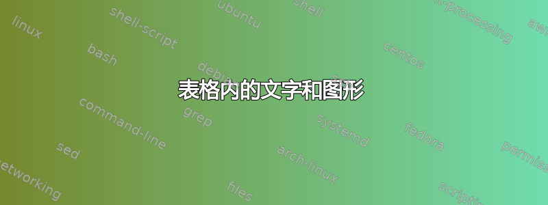 表格内的文字和图形