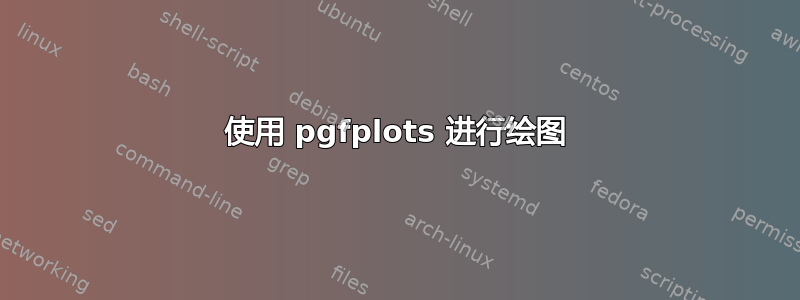 使用 pgfplots 进行绘图