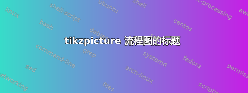 tikzpicture 流程图的标题