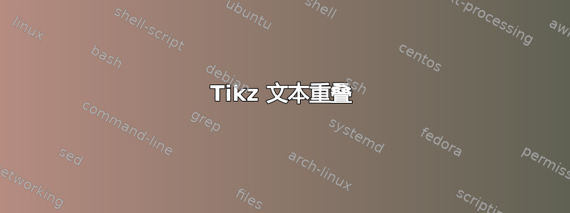 Tikz 文本重叠