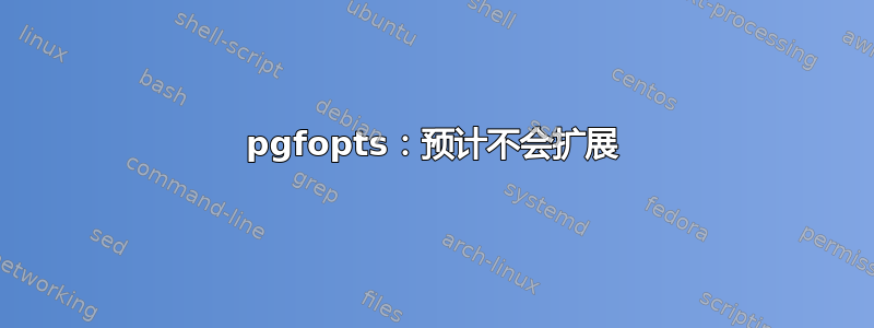 pgfopts：预计不会扩展