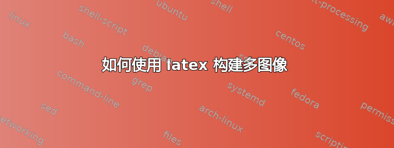 如何使用 latex 构建多图像