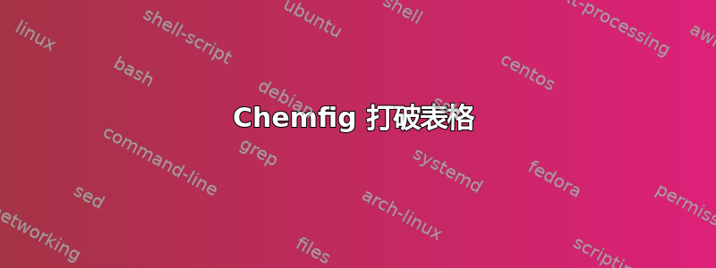 Chemfig 打破表格