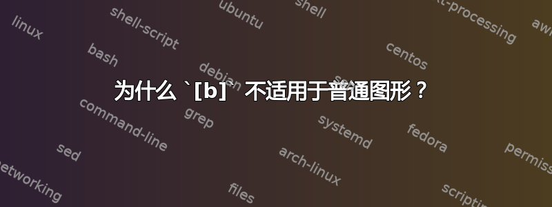 为什么 `[b]` 不适用于普通图形？