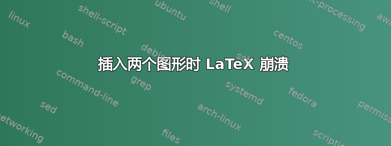 插入两个图形时 LaTeX 崩溃