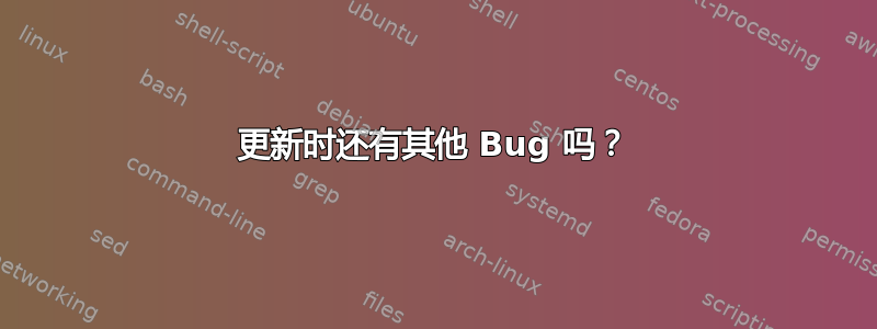 更新时还有其他 Bug 吗？