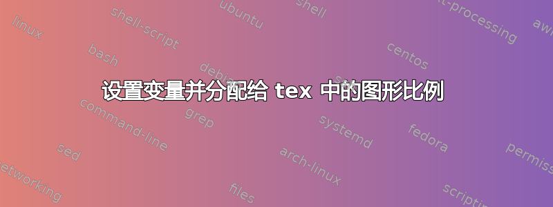 设置变量并分配给 tex 中的图形比例