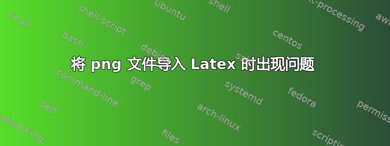 将 png 文件导入 Latex 时出现问题