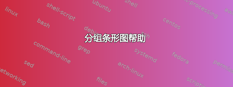 分组条形图帮助