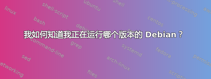 我如何知道我正在运行哪个版本的 Debian？