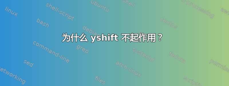 为什么 yshift 不起作用？