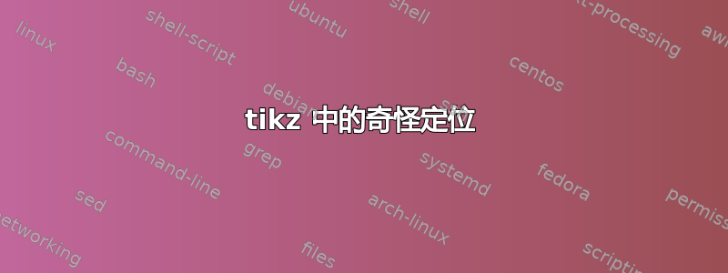 tikz 中的奇怪定位