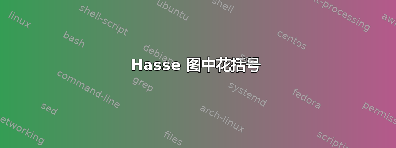 Hasse 图中花括号