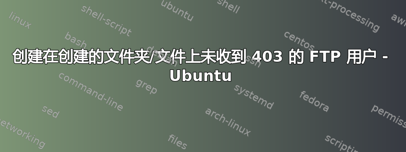 创建在创建的文件夹/文件上未收到 403 的 FTP 用户 - Ubuntu