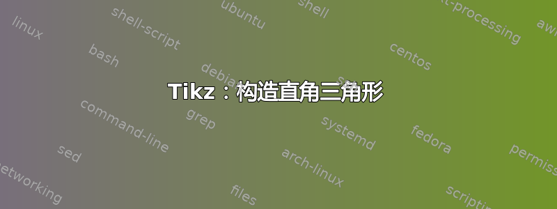 Tikz：构造直角三角形