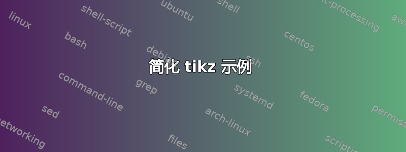 简化 tikz 示例