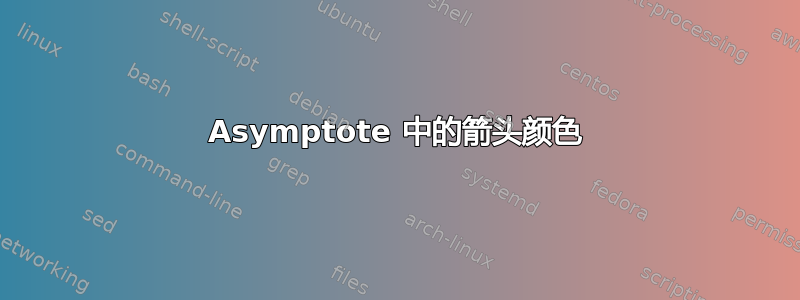 Asymptote 中的箭头颜色