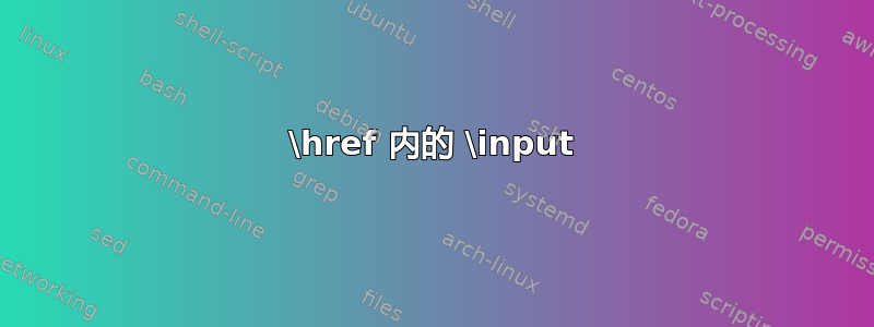 \href 内的 \input