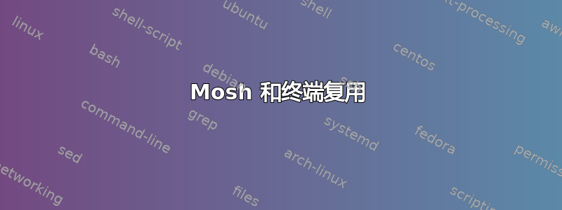 Mosh 和终端复用