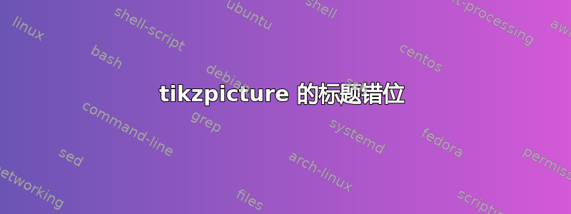 tikzpicture 的标题错位