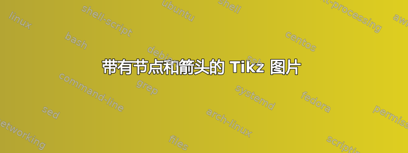 带有节点和箭头的 Tikz 图片