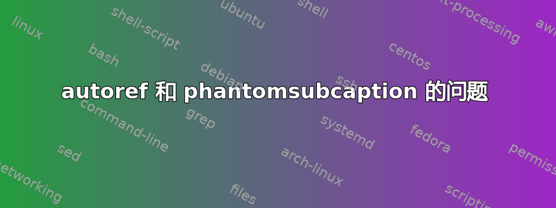 autoref 和 phantomsubcaption 的问题