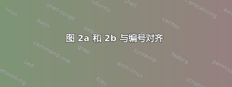 图 2a 和 2b 与编号对齐