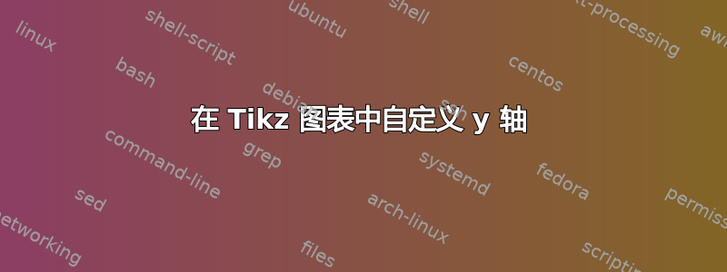 在 Tikz 图表中自定义 y 轴