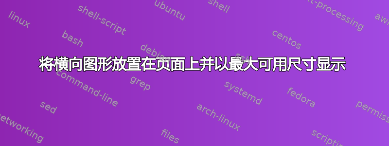 将横向图形放置在页面上并以最大可用尺寸显示